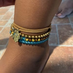 Hand of Fatima Anklets (set of 4)